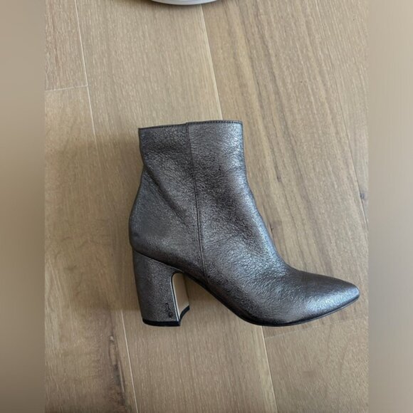 Sam Edelman Metallic Leather High Heeled Boots Size 9.5 - Picture 5 of 5